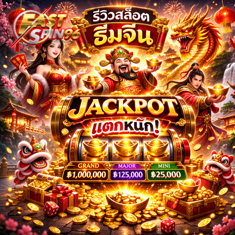 รีวิวสล็อตธีมจีนแจ็คพอตแตก