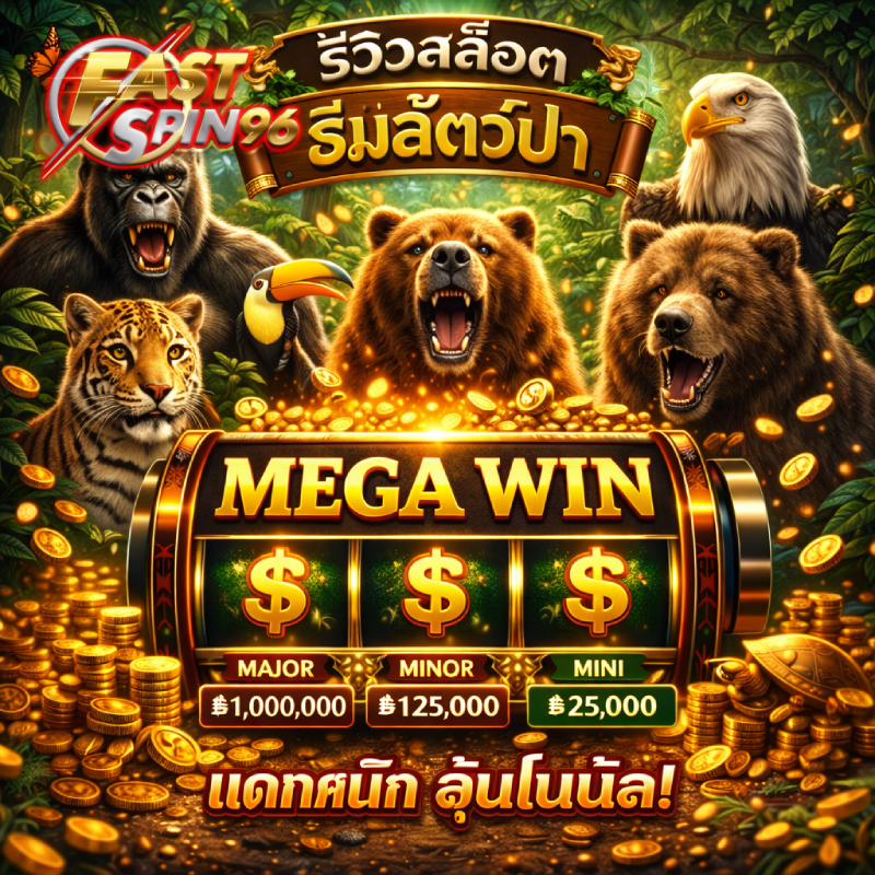 รีวิวสล็อตธีมสัตว์ป่า