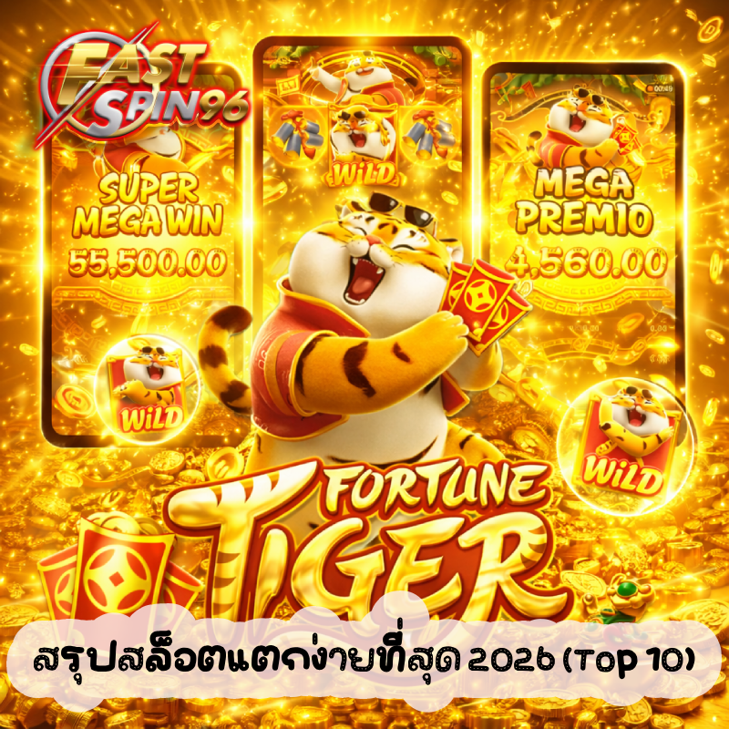 สรุปสล็อตแตกง่ายที่สุด 2026 (Top 10)